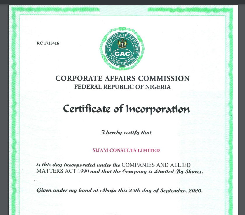 Immigration And Travel | Sijam Consults Limited company registration